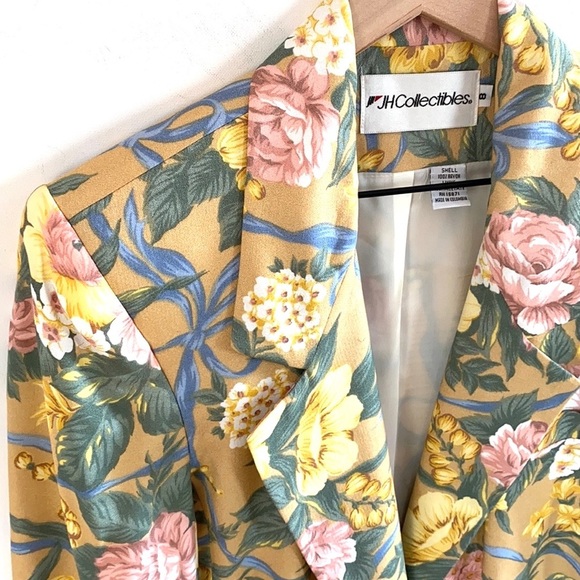 Vintage JH Collection Floral Blazer, Size 8 - Picture 8 of 13